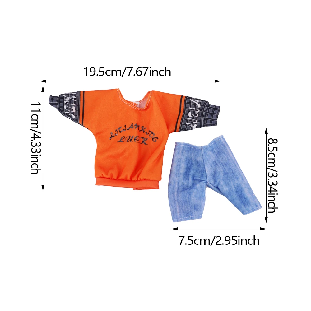 Handmade Ken Doll Clothes T-shirt + Shorts For Babi Dress Accessories Fashion Daily Clothing Gils Toys Birthday Gift