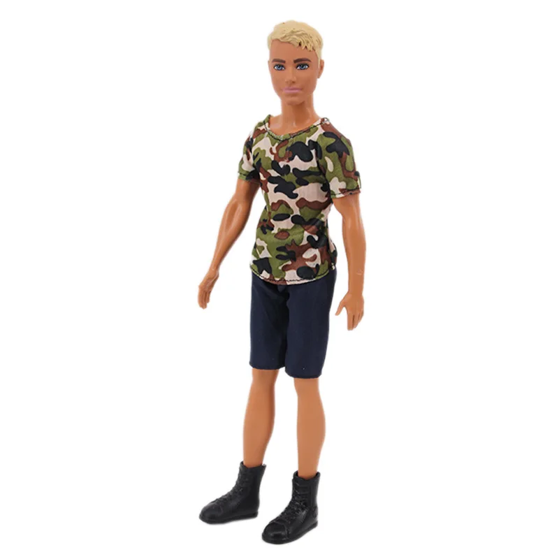 Handmade Ken Doll Clothes T-shirt + Shorts For Babi Dress Accessories Fashion Daily Clothing Gils Toys Birthday Gift
