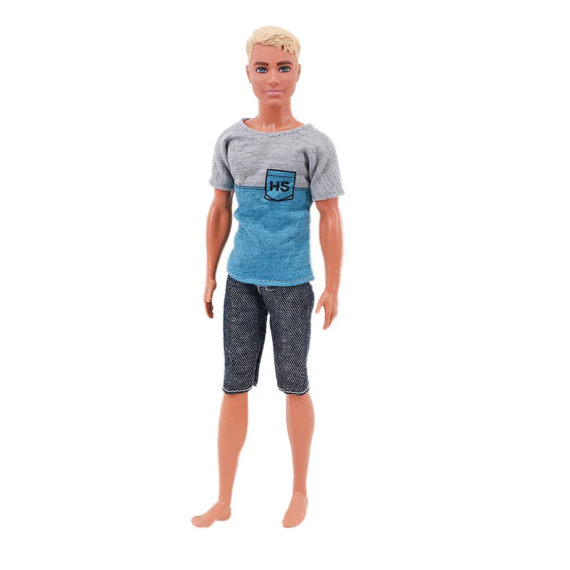 Handmade Ken Doll Clothes T-shirt + Shorts For Babi Dress Accessories Fashion Daily Clothing Gils Toys Birthday Gift
