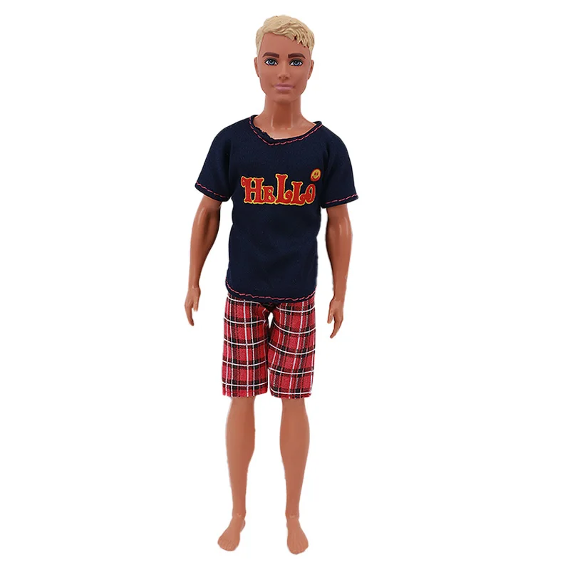Handmade Ken Doll Clothes T-shirt + Shorts For Babi Dress Accessories Fashion Daily Clothing Gils Toys Birthday Gift