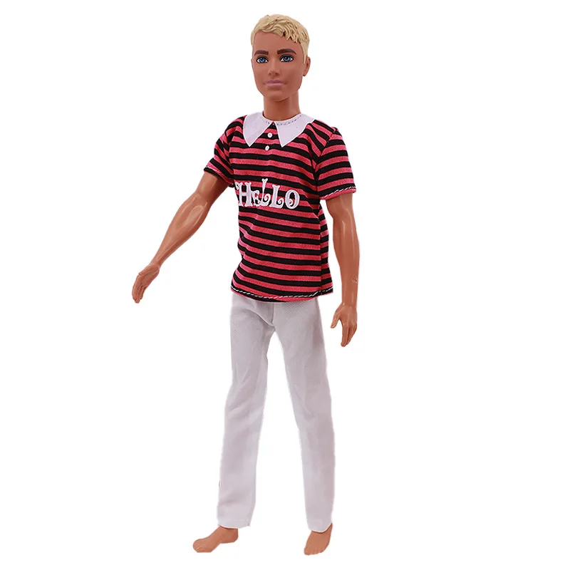 Handmade Ken Doll Clothes T-shirt + Shorts For Babi Dress Accessories Fashion Daily Clothing Gils Toys Birthday Gift