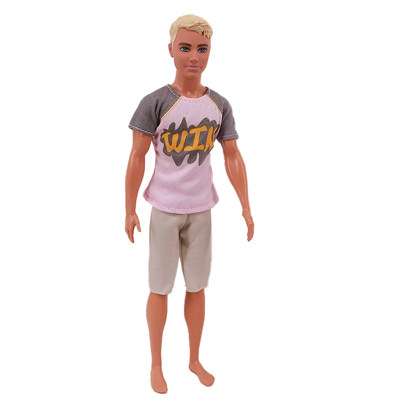 Handmade Ken Doll Clothes T-shirt + Shorts For Babi Dress Accessories Fashion Daily Clothing Gils Toys Birthday Gift