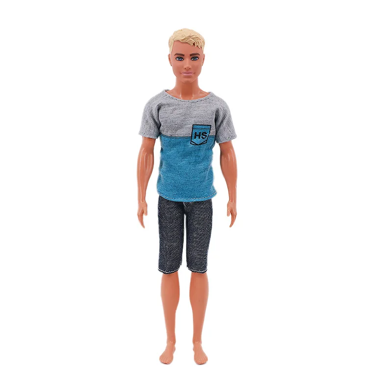 Handmade Ken Doll Clothes T-shirt + Shorts For Babi Dress Accessories Fashion Daily Clothing Gils Toys Birthday Gift