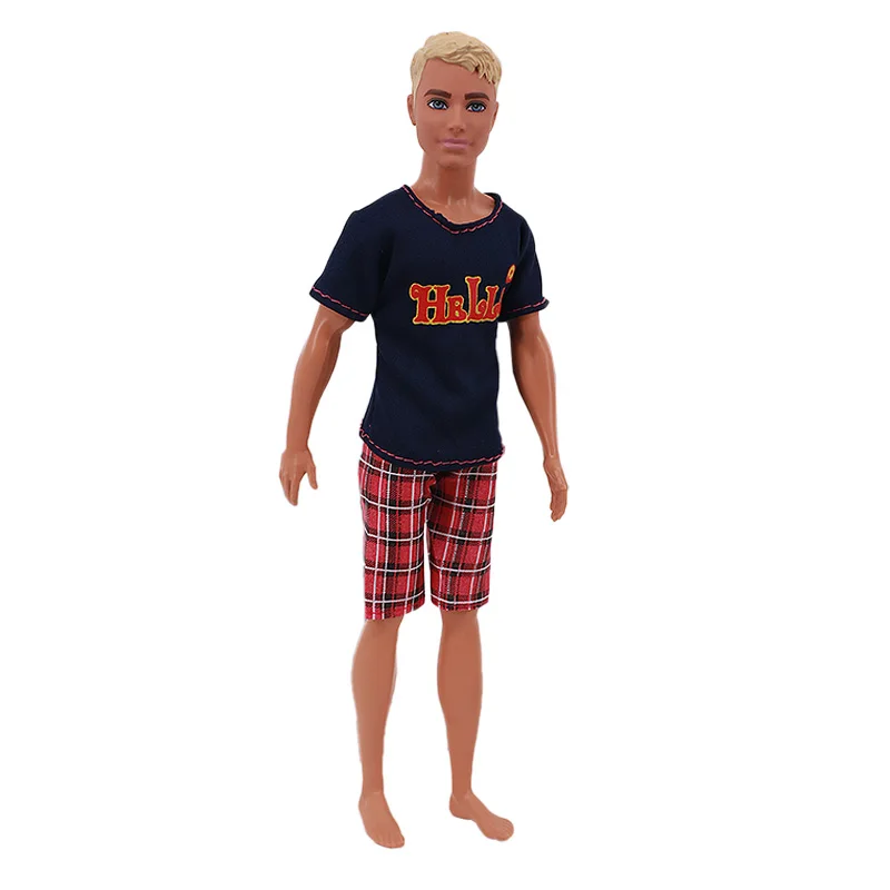 Handmade Ken Doll Clothes T-shirt + Shorts For Babi Dress Accessories Fashion Daily Clothing Gils Toys Birthday Gift