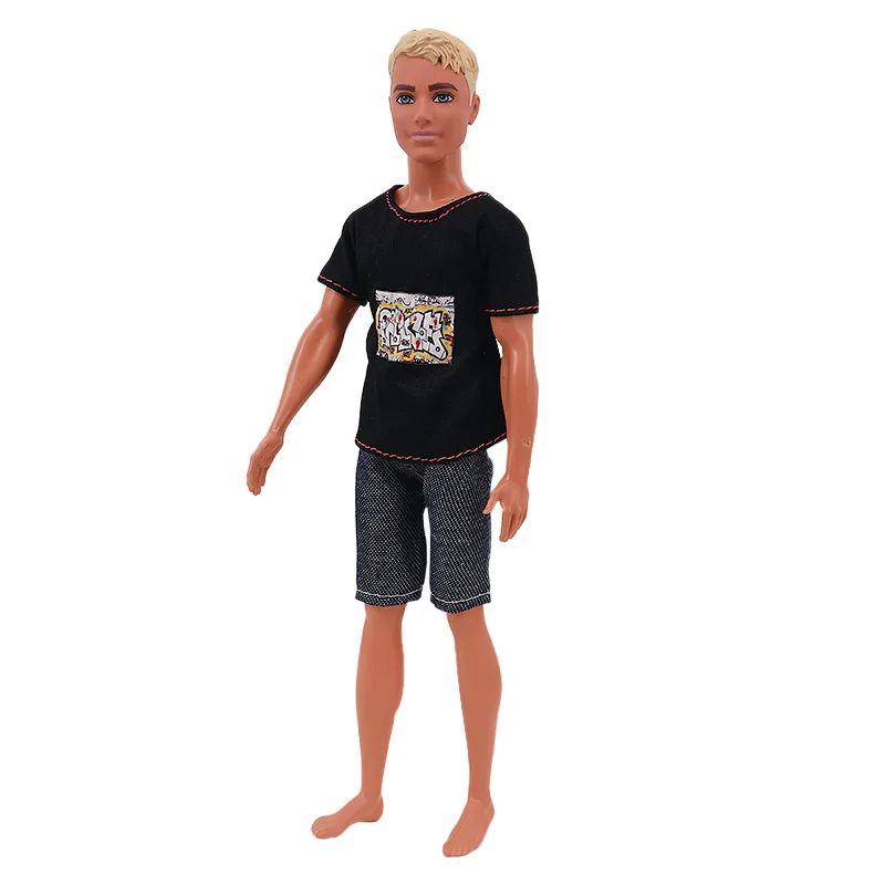 Handmade Ken Doll Clothes T-shirt + Shorts For Babi Dress Accessories Fashion Daily Clothing Gils Toys Birthday Gift
