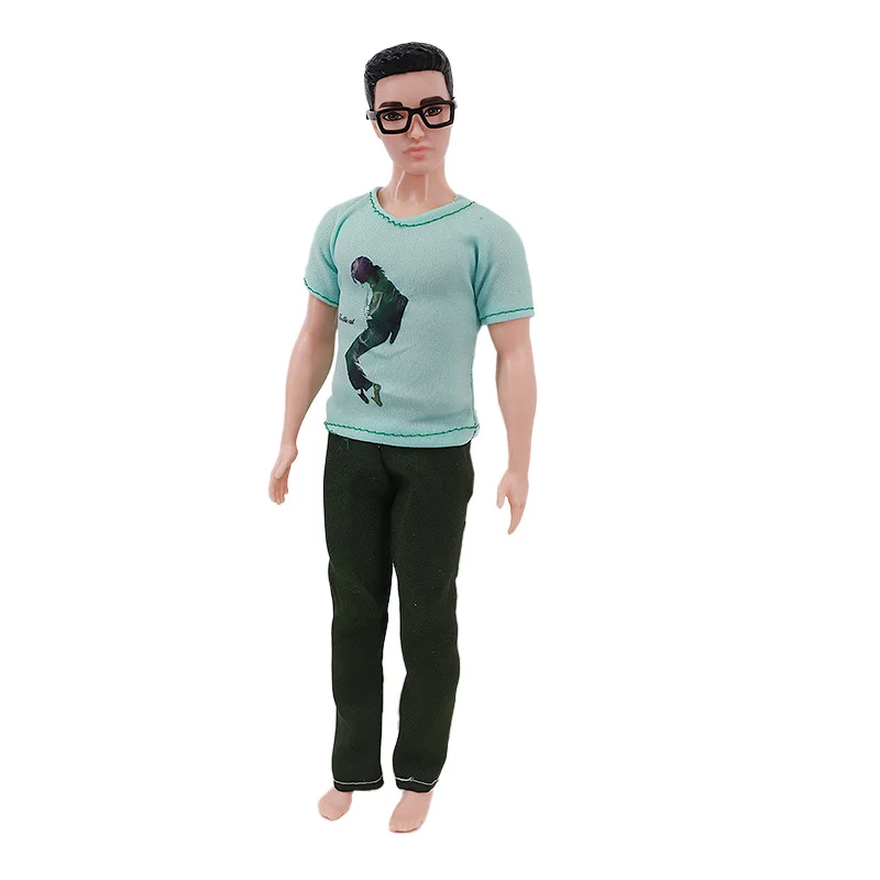 Handmade Ken Doll Clothes T-shirt + Shorts For Babi Dress Accessories Fashion Daily Clothing Gils Toys Birthday Gift