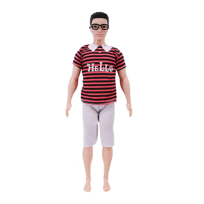 Handmade Ken Doll Clothes T-shirt + Shorts For Babi Dress Accessories Fashion Daily Clothing Gils Toys Birthday Gift