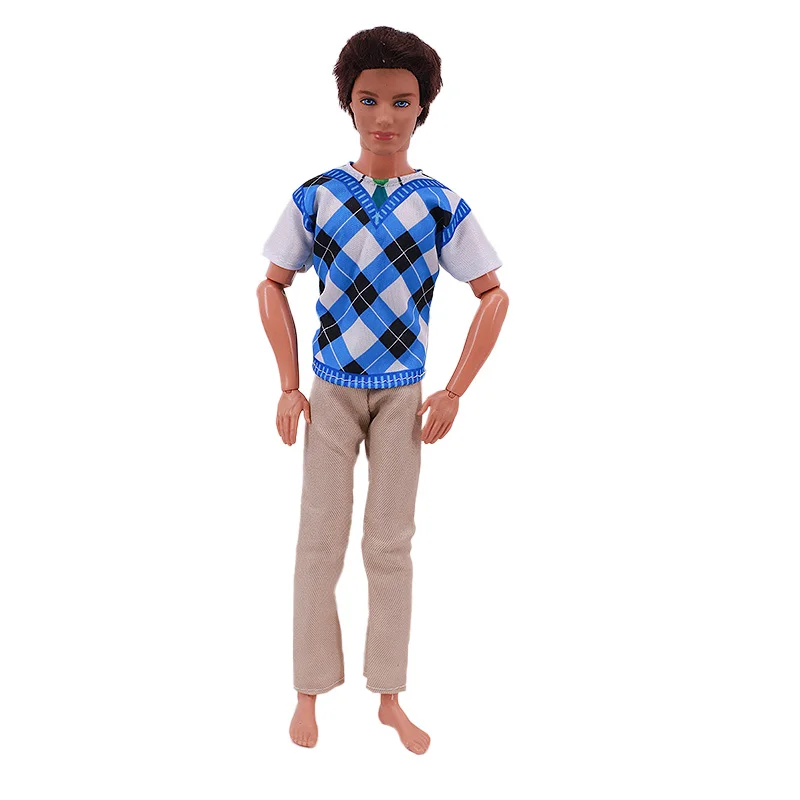 Handmade Ken Doll Clothes T-shirt + Shorts For Babi Dress Accessories Fashion Daily Clothing Gils Toys Birthday Gift