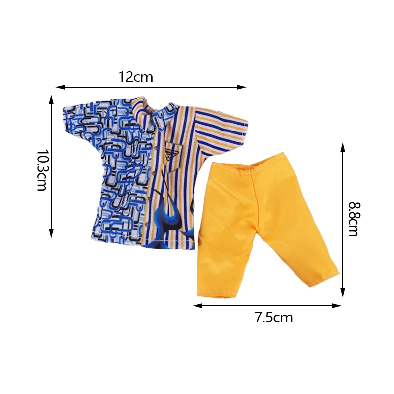 Handmade Ken Doll Clothes T-shirt + Shorts For Babi Dress Accessories Fashion Daily Clothing Gils Toys Birthday Gift