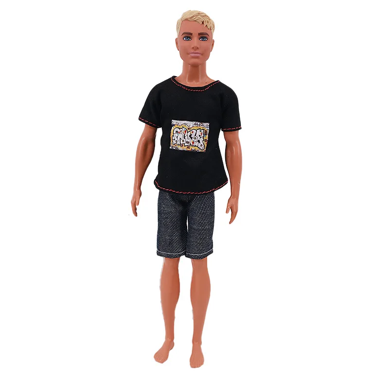 Handmade Ken Doll Clothes T-shirt + Shorts For Babi Dress Accessories Fashion Daily Clothing Gils Toys Birthday Gift