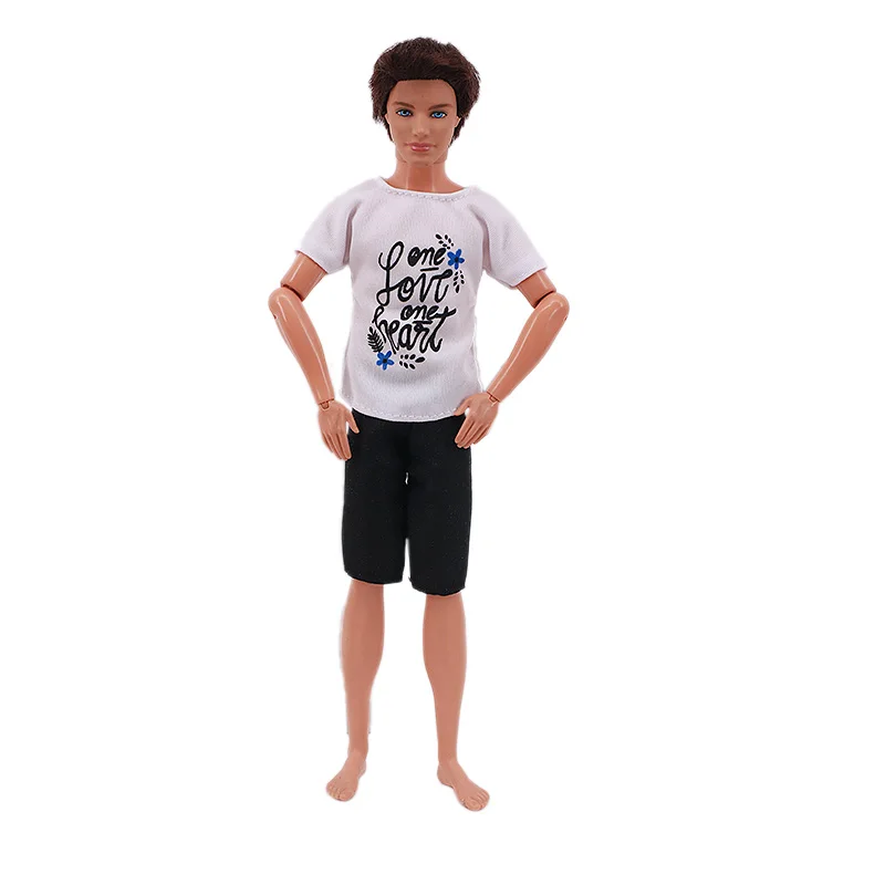 Handmade Ken Doll Clothes T-shirt + Shorts For Babi Dress Accessories Fashion Daily Clothing Gils Toys Birthday Gift