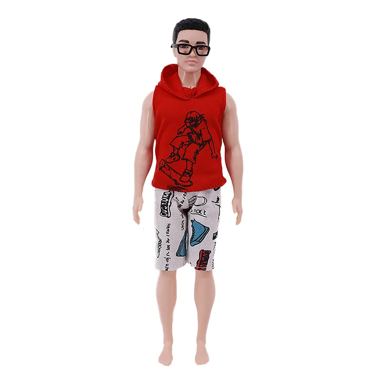 Handmade Ken Doll Clothes T-shirt + Shorts For Babi Dress Accessories Fashion Daily Clothing Gils Toys Birthday Gift