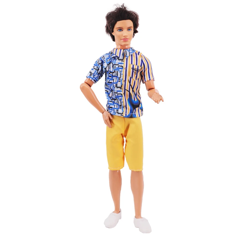 Handmade Ken Doll Clothes T-shirt + Shorts For Babi Dress Accessories Fashion Daily Clothing Gils Toys Birthday Gift