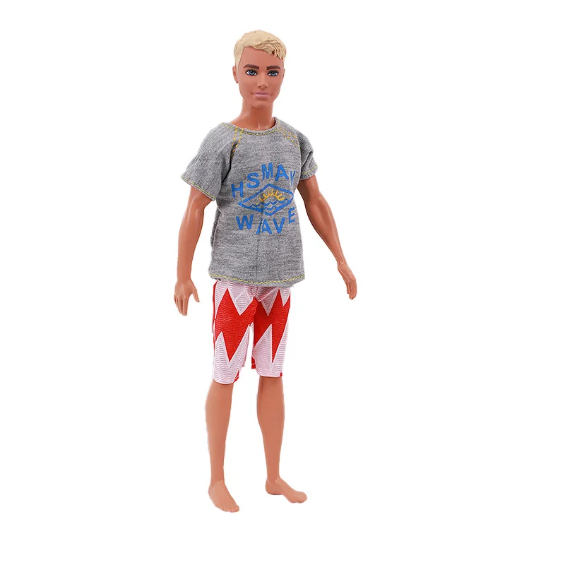 Handmade Ken Doll Clothes T-shirt + Shorts For Babi Dress Accessories Fashion Daily Clothing Gils Toys Birthday Gift