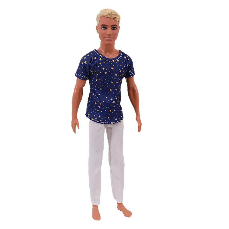 Handmade Ken Doll Clothes T-shirt + Shorts For Babi Dress Accessories Fashion Daily Clothing Gils Toys Birthday Gift