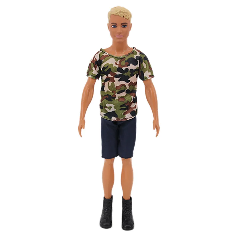 Handmade Ken Doll Clothes T-shirt + Shorts For Babi Dress Accessories Fashion Daily Clothing Gils Toys Birthday Gift