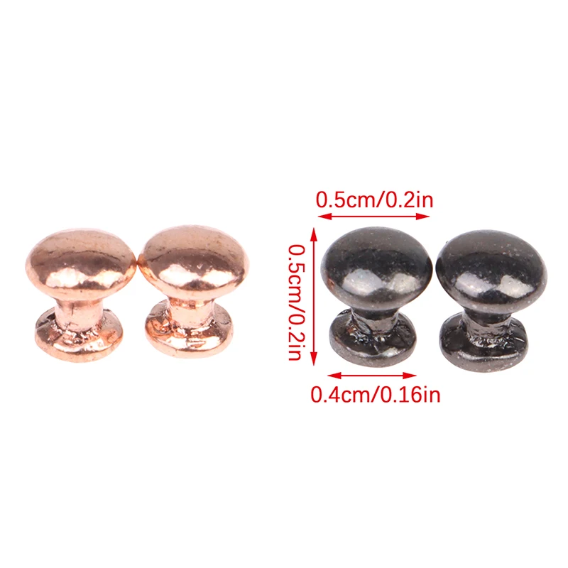 8Pcs 1:12 Dollhouse Miniature Antique Bronze Cabinet Drawer Knob Furniture Hardware Handles Wardrobe Kitchen Pulls Furniture Toy