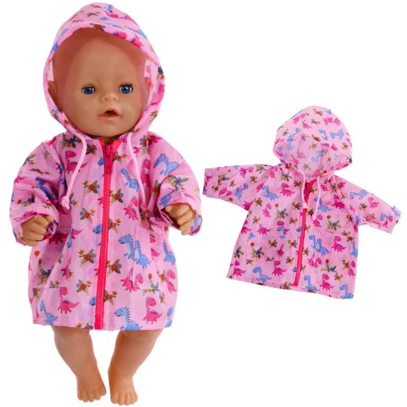 43 Cm Baby Doll Raincoat 18 Inch American Og Girl Doll Costume Girl Play Toys Clothes Wear Accessories