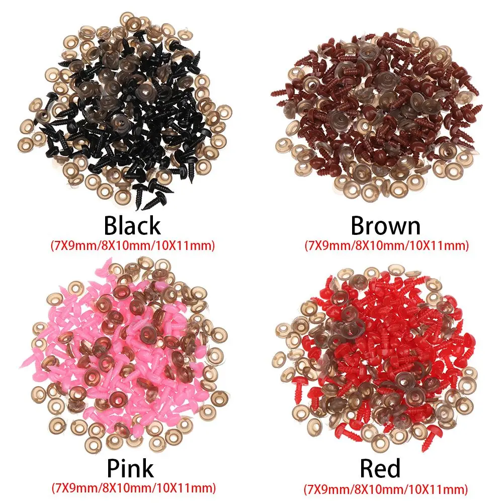 100pcs High Quality New Crafts Plastic Triangle Noses For Dolls Toys For Bear Buttons Toy DIY Safety Nose Accessories
