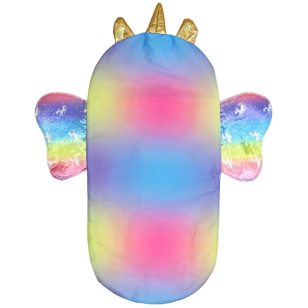18 Inch Girl Doll Carry Bag Pink Rainbow Color 16" Baby Dolls Carry Out Sleeping Bag Child's Gift