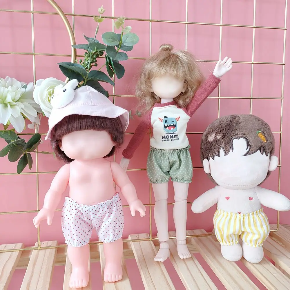15CM Doll Pants Cute Lantern Shorts Cotton Underpants For Ob11 Clothes Idol Dolls Accessories Plush Toys Clothing Kids Toys