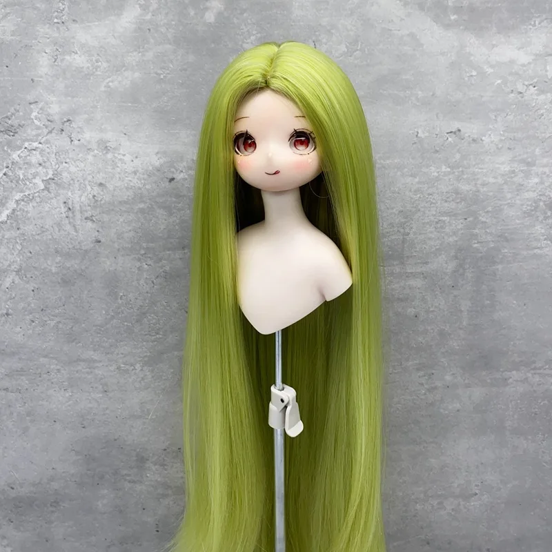 1/6 1/4 1/3 Doll's Wig for 30/45/60cm Bjd Doll High Temperature Silk Diy Girl Toys Dress Up Play House Doll Accessories, No Doll