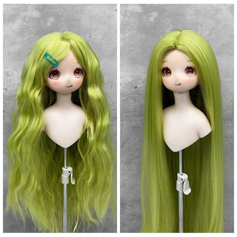 1/6 1/4 1/3 Doll's Wig for 30/45/60cm Bjd Doll High Temperature Silk Diy Girl Toys Dress Up Play House Doll Accessories, No Doll
