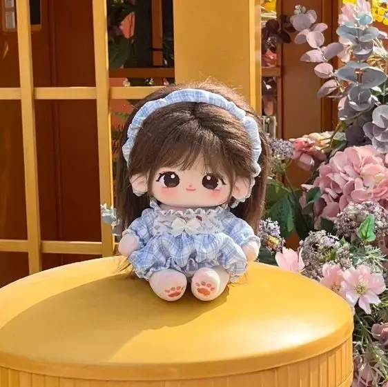 20cm Cute Plush Doll Cotton Plushies Toys Baby Clothes Dress Up Stuffed Customization Figure Toys Xmas Collection Gifts