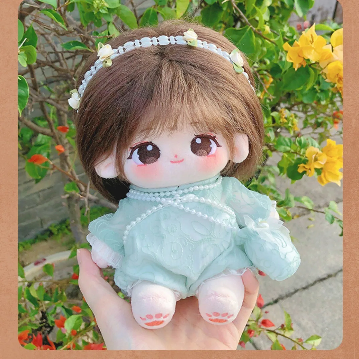20cm Cute Plush Doll Cotton Plushies Toys Baby Clothes Dress Up Stuffed Customization Figure Toys Xmas Collection Gifts