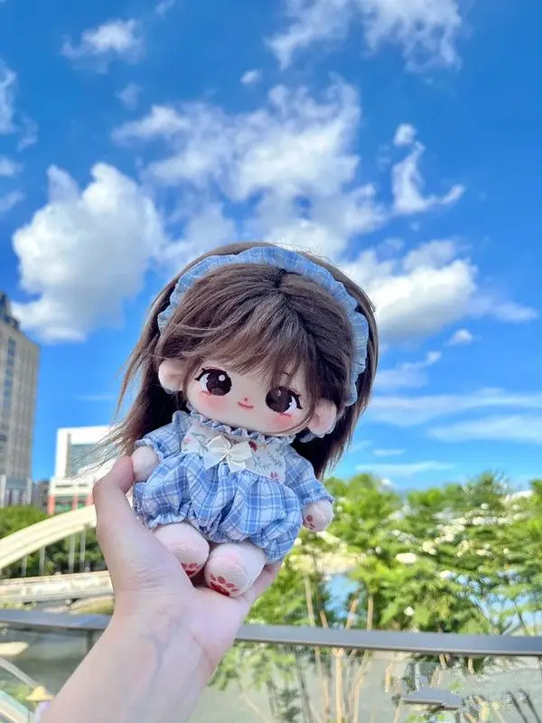 20cm Cute Plush Doll Cotton Plushies Toys Baby Clothes Dress Up Stuffed Customization Figure Toys Xmas Collection Gifts