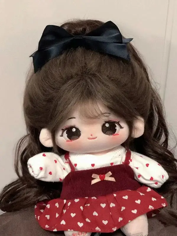 20cm Cute Plush Doll Cotton Plushies Toys Baby Clothes Dress Up Stuffed Customization Figure Toys Xmas Collection Gifts