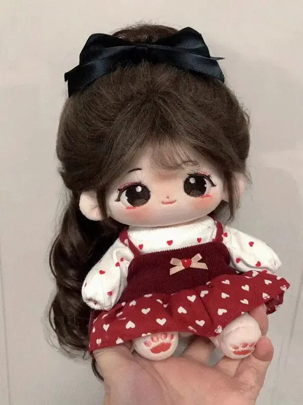 20cm Cute Plush Doll Cotton Plushies Toys Baby Clothes Dress Up Stuffed Customization Figure Toys Xmas Collection Gifts