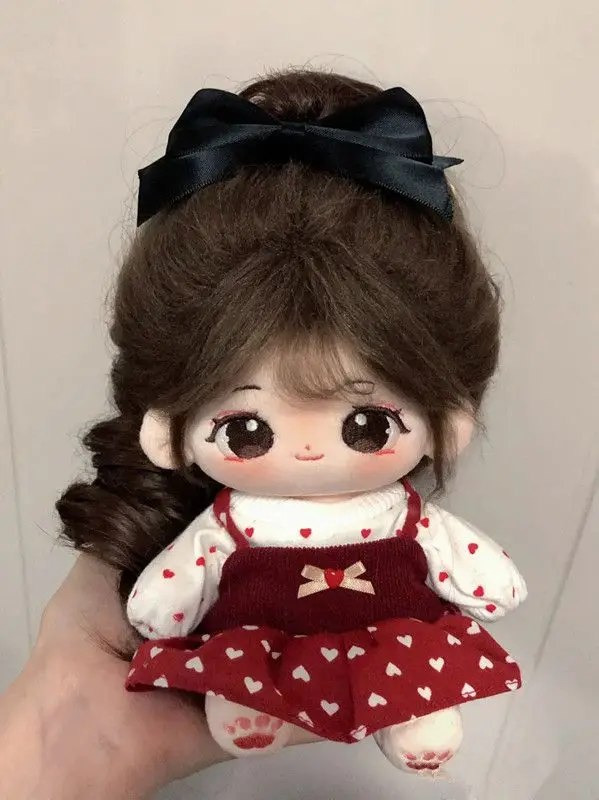 20cm Cute Plush Doll Cotton Plushies Toys Baby Clothes Dress Up Stuffed Customization Figure Toys Xmas Collection Gifts