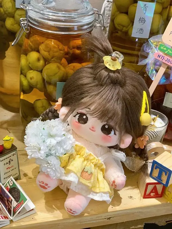 20cm Cute Plush Doll Cotton Plushies Toys Baby Clothes Dress Up Stuffed Customization Figure Toys Xmas Collection Gifts