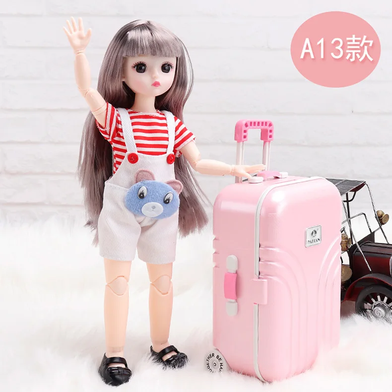 BJD Doll Clothes Girl Dress fits to 30cm 1/6 BJD SD 13 doll Scarf Sling Floral Skirt t-shirt Jeans For Girls Gift