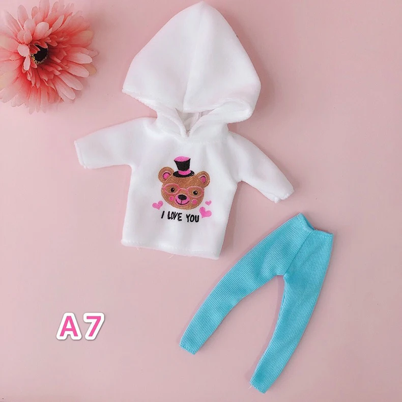 BJD Doll Clothes Girl Dress fits to 30cm 1/6 BJD SD 13 doll Scarf Sling Floral Skirt t-shirt Jeans For Girls Gift