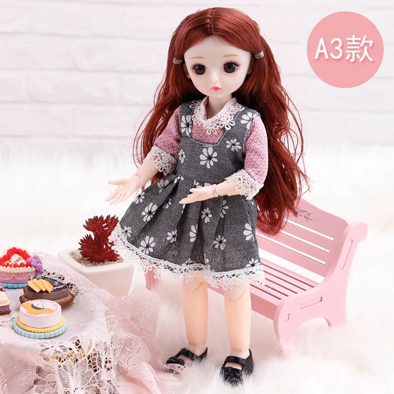 BJD Doll Clothes Girl Dress fits to 30cm 1/6 BJD SD 13 doll Scarf Sling Floral Skirt t-shirt Jeans For Girls Gift