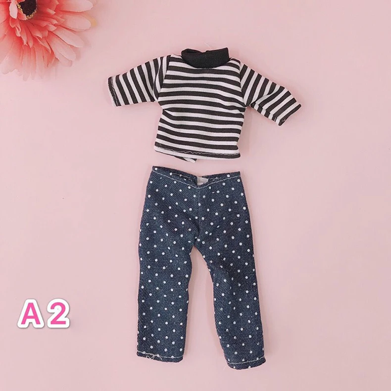 BJD Doll Clothes Girl Dress fits to 30cm 1/6 BJD SD 13 doll Scarf Sling Floral Skirt t-shirt Jeans For Girls Gift