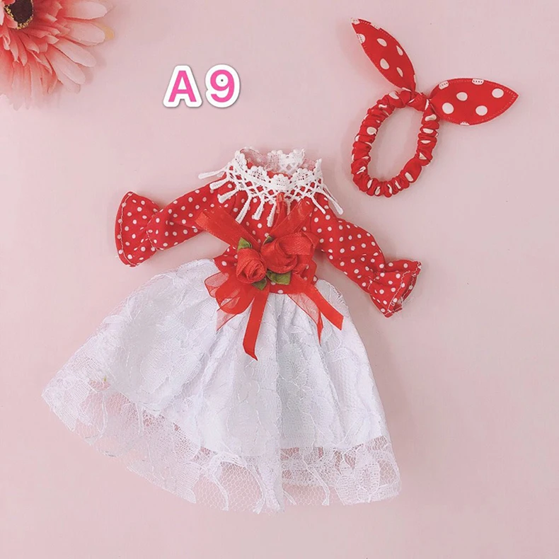 BJD Doll Clothes Girl Dress fits to 30cm 1/6 BJD SD 13 doll Scarf Sling Floral Skirt t-shirt Jeans For Girls Gift