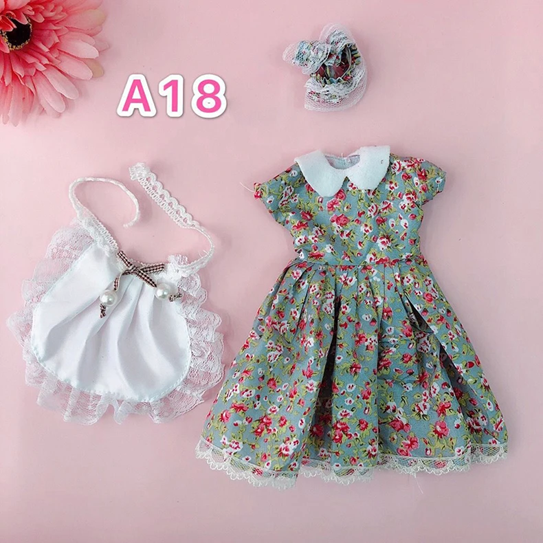 BJD Doll Clothes Girl Dress fits to 30cm 1/6 BJD SD 13 doll Scarf Sling Floral Skirt t-shirt Jeans For Girls Gift