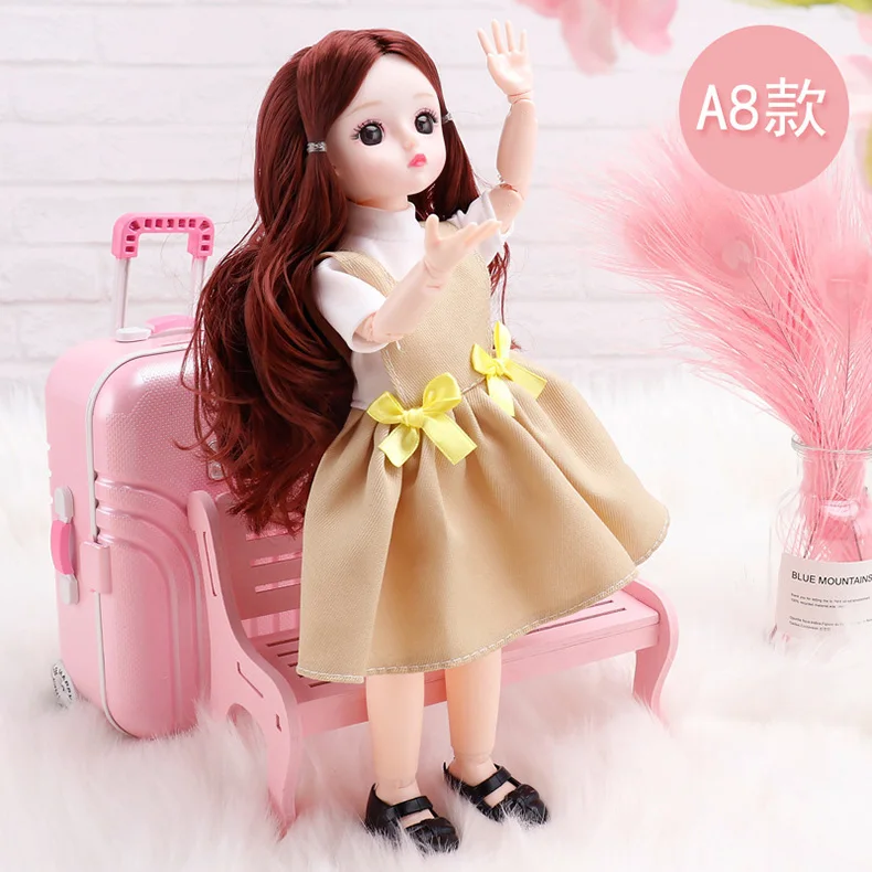 BJD Doll Clothes Girl Dress fits to 30cm 1/6 BJD SD 13 doll Scarf Sling Floral Skirt t-shirt Jeans For Girls Gift