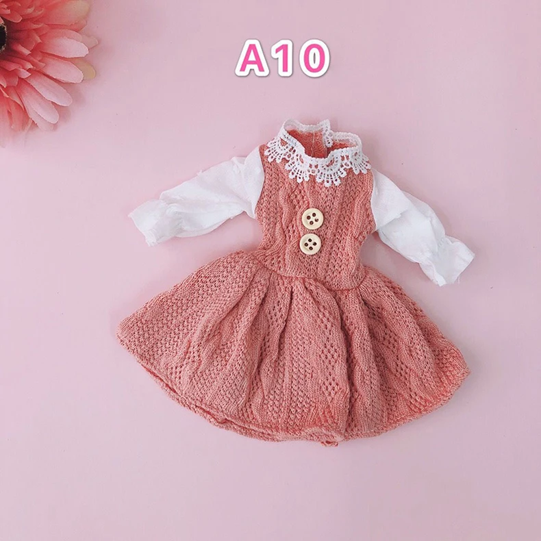 BJD Doll Clothes Girl Dress fits to 30cm 1/6 BJD SD 13 doll Scarf Sling Floral Skirt t-shirt Jeans For Girls Gift