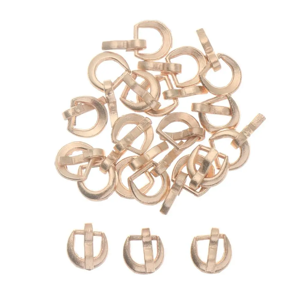 20PCS 4mm Mini Ultra-small Tri-glide Belt Buckle for Doll Bag Buckles DIY Stuffed Doll Buckle Shoes Clothes Sewing Accessories