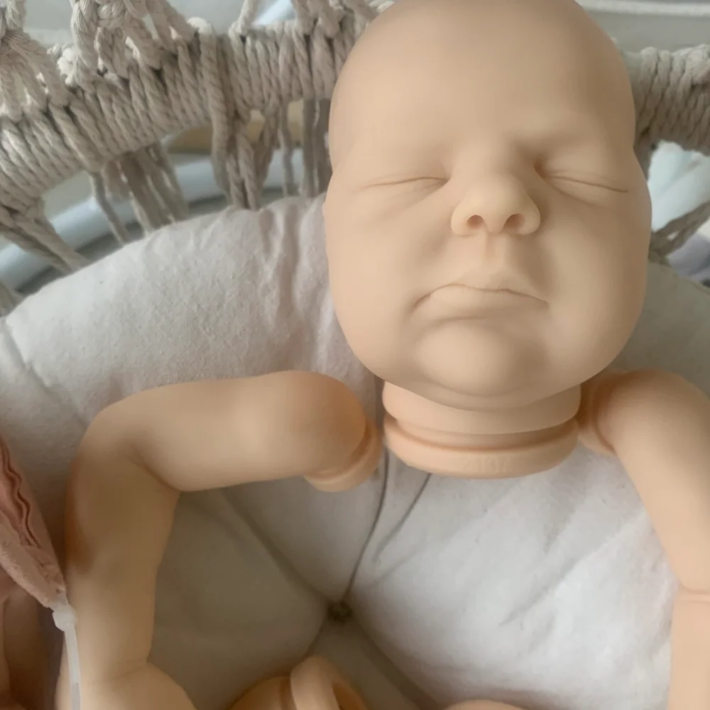 20inch Reborn Doll Kit Bellami Newborn Sleeping Baby Lifelike Soft Touch Fresh color Unfinished Unpainted Doll Parts with Body
