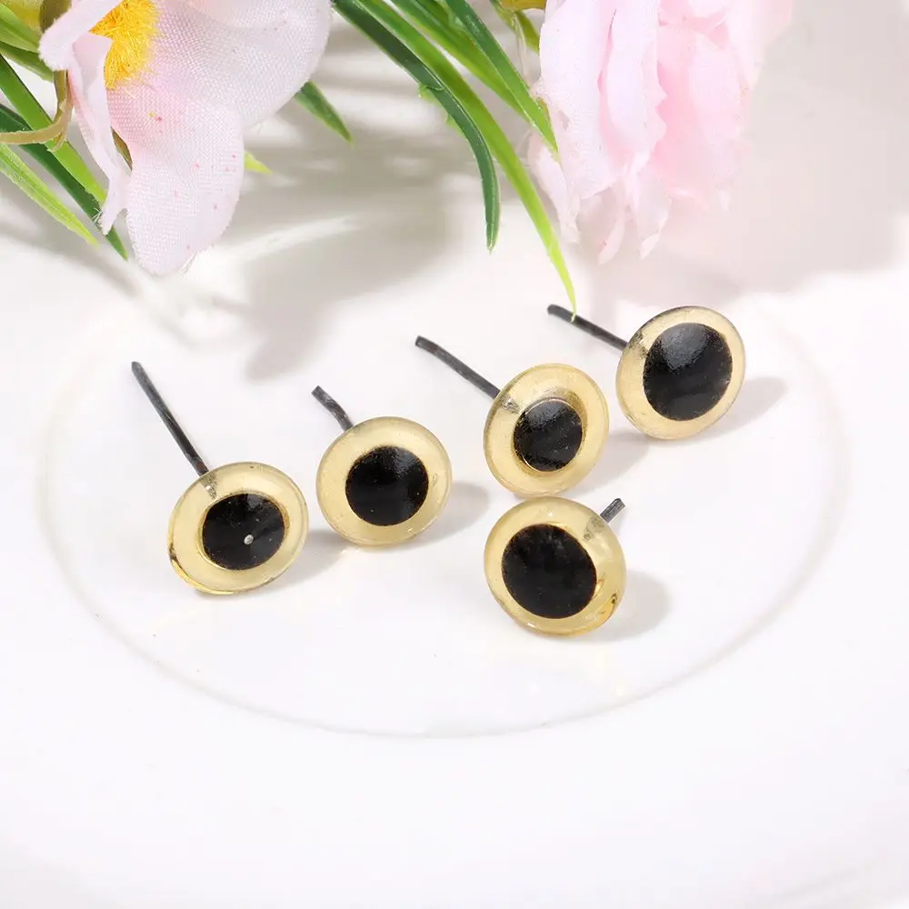 20/50Pcs Transparent Brown Doll Glass Eyes Noses Needle Felting Eyes For DIY Bears Animals Dolls Kids DIY Toys Accessories