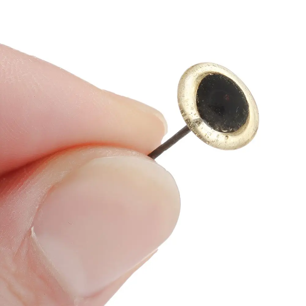 20/50Pcs Transparent Brown Doll Glass Eyes Noses Needle Felting Eyes For DIY Bears Animals Dolls Kids DIY Toys Accessories