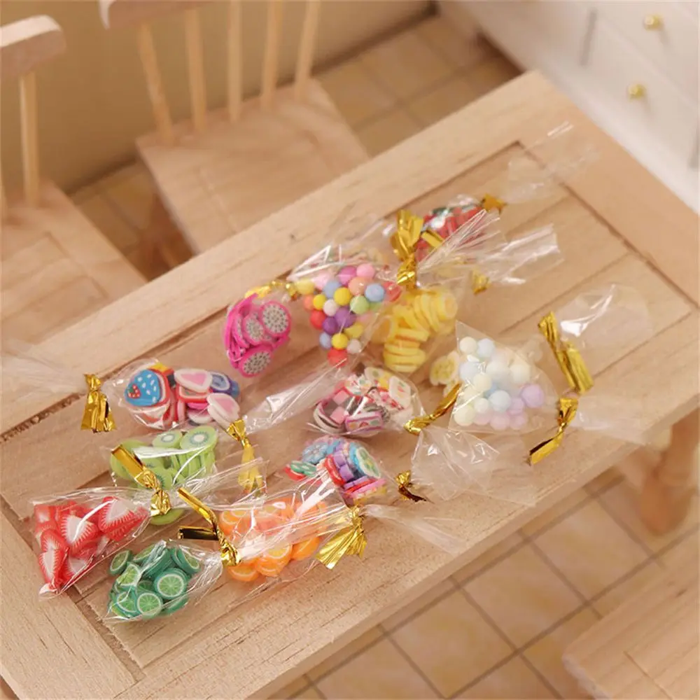 High Quality 1/12 Scale Miniature Food Kids Toy Dollhouse Accessories Mini candy Doll Supplies Dolls Snack Miniature Furniture