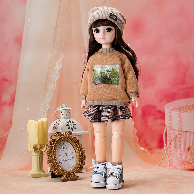 1/6 BJD 30CM Anime Doll Fashion Causal Suit Doll Replacement Clothes Skirt Accessories Kids Girls DIY Toys Gift Reborn Kawaii