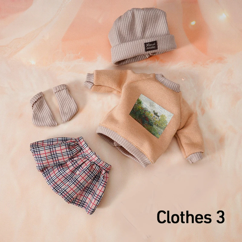 1/6 BJD 30CM Anime Doll Fashion Causal Suit Doll Replacement Clothes Skirt Accessories Kids Girls DIY Toys Gift Reborn Kawaii