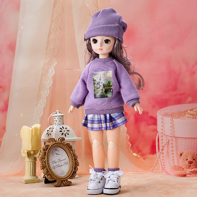 1/6 BJD 30CM Anime Doll Fashion Causal Suit Doll Replacement Clothes Skirt Accessories Kids Girls DIY Toys Gift Reborn Kawaii